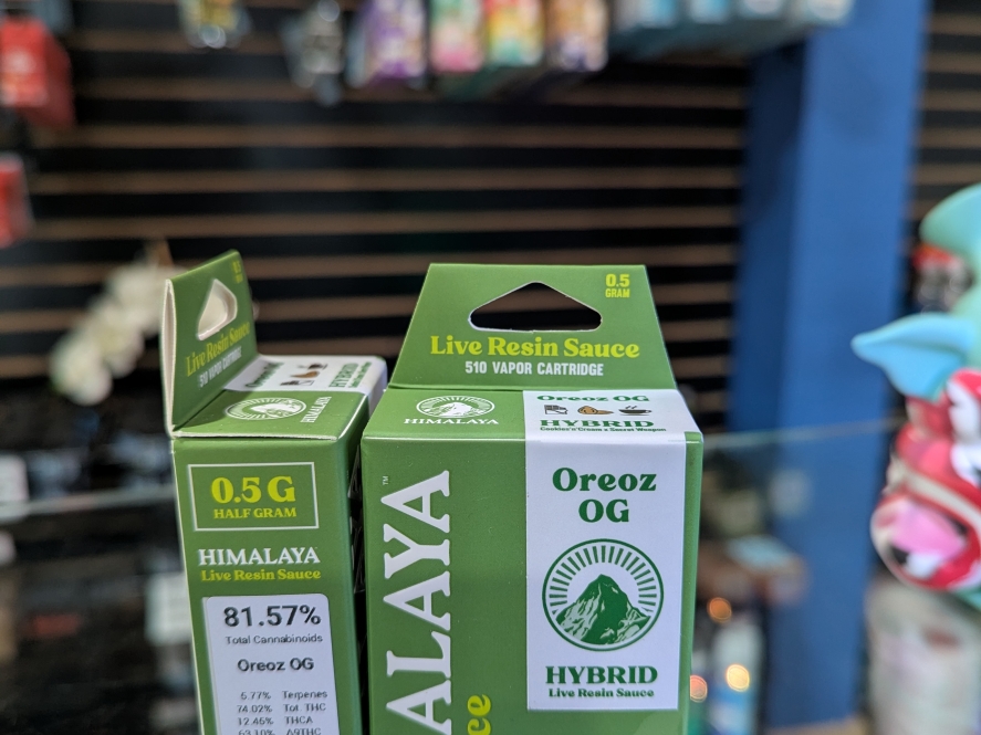 Himalaya Oreoz OG .5g Live Resin Sauce Cartridge