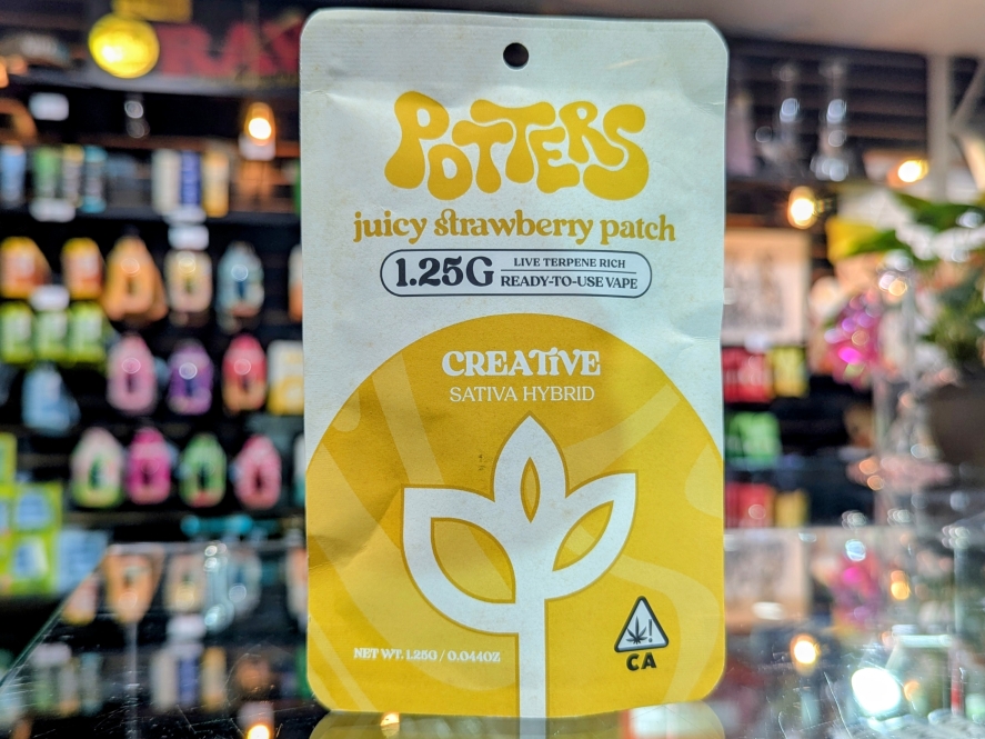 Potters Juicy Strawberry Patch 1.25g Live Resin All In One