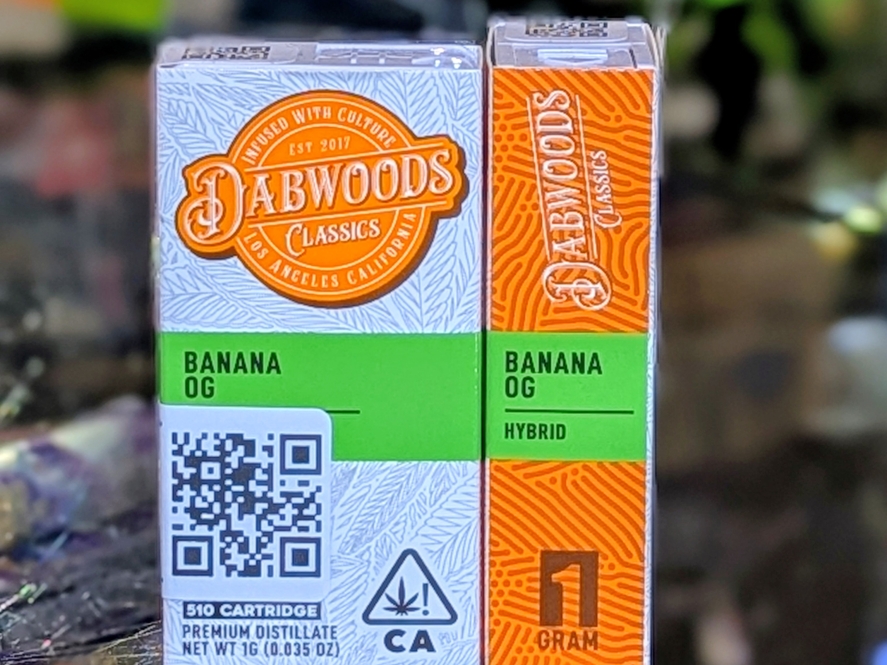 DabWoods Banana OG 1g Cartridge