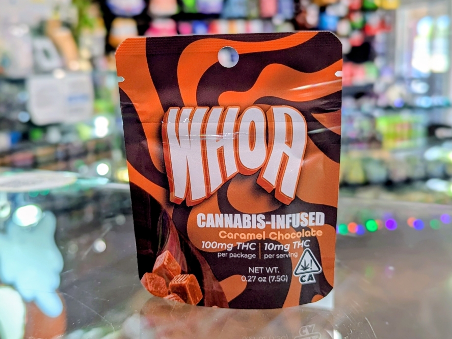 WHOA Caramel Chocolate Bite 100mg Edibles