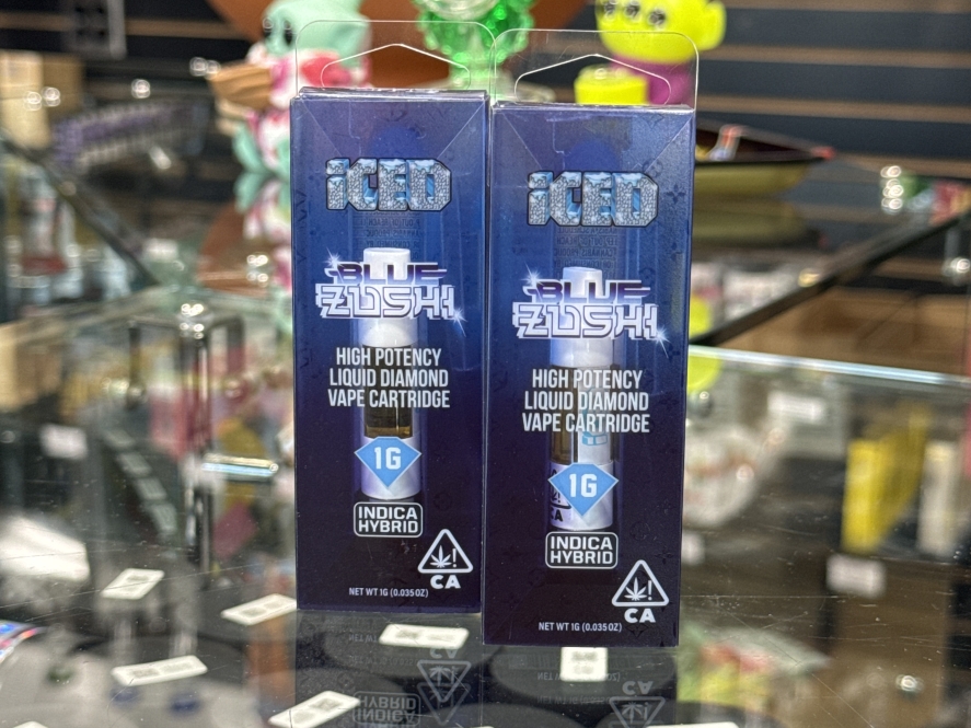 ICED Blue Zushi 1g Diamond Cartridge