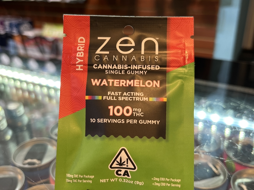 ZEN Hybrid Watermelon Single 100mg THC Edibles