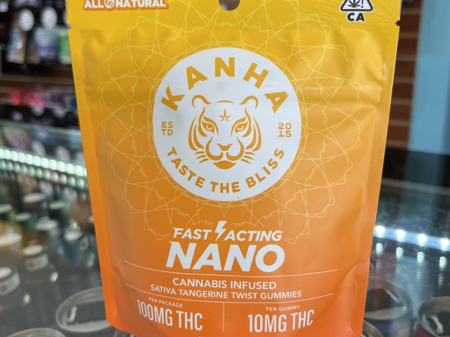 Kanha NANO Tangerine Twist Gummies 100mg THC